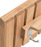vidaXL - Wandkapstok - 42x8,5x14 - cm - massief - walnotenhout