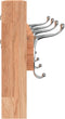 vidaXL - Wandkapstok - 42x8,5x14 - cm - massief - walnotenhout
