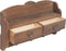 vidaXL - Wandkapstok - 50x10x23 - cm - hout - wit