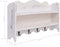 vidaXL - Wandkapstok - 50x10x30 - cm - hout - wit