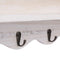 vidaXL - Wandkapstok - 50x10x30 - cm - hout - wit