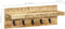 vidaXL - Wandkapstok - 60x15x20 - cm - massief - ruw - mangohout