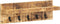 vidaXL - Wandkapstok - 60x15x20 - cm - massief - ruw - mangohout