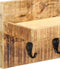 vidaXL - Wandkapstok - 60x15x20 - cm - massief - ruw - mangohout