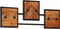 vidaXL - Wandkapstok - 90x1x35 - cm - massief - acaciahout - en - ijzer