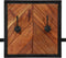 vidaXL - Wandkapstok - 90x1x35 - cm - massief - acaciahout - en - ijzer