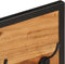 vidaXL - Wandkapstok - 90x1x35 - cm - massief - acaciahout - en - ijzer