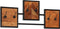 vidaXL - Wandkapstok - 90x1x35 - cm - massief - acaciahout - en - ijzer