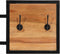 vidaXL - Wandkapstok - 90x1x35 - cm - massief - acaciahout - en - ijzer