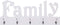vidaXL - Wandkapstok - FAMILY - 74x29,5 - cm