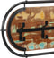 vidaXL - Wandkapstok - met - 5 - haken - massief - gerecycled - hout