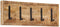 vidaXL - Wandkapstok - met - 5 - haken - massief - mangohout