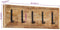 vidaXL - Wandkapstok - met - 5 - haken - massief - mangohout