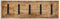 vidaXL - Wandkapstok - met - 5 - haken - massief - mangohout