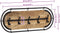vidaXL - Wandkapstok - met - 5 - haken - massief - ruw - mangohout