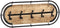 vidaXL - Wandkapstok - met - 5 - haken - massief - ruw - mangohout