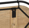 vidaXL - Wandkapstok - met - 5 - haken - massief - ruw - mangohout