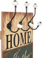 vidaXL - Wandkapstok - met - 6 - haken - HOME - IS - 120x40 - cm