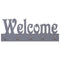 vidaXL - Wandkapstok - WELCOME - 74x29,5 - cm - grijs