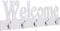 vidaXL - Wandkapstok - WELCOME - 74x29,5 - cm - wit