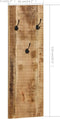 vidaXL - Wandkapstokken - 2 - st - 36x110x3 - cm - massief - mangohout