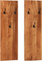 vidaXL - Wandkapstokken - 2 - st - 36x3x110 - cm - massief - acaciahout