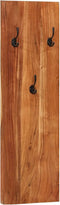 vidaXL - Wandkapstokken - 2 - st - 36x3x110 - cm - massief - acaciahout