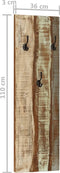 vidaXL - Wandkapstokken - 2 - st - 36x3x110 - cm - massief - gerecycled - hout