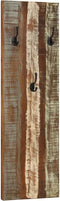 vidaXL - Wandkapstokken - 2 - st - 36x3x110 - cm - massief - gerecycled - hout