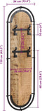 vidaXL - Wandkapstokken - 2 - st - met - 4 - haken - massief - ruw - mangohout