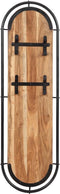 vidaXL - Wandkapstokken - 2 - st - met - 4 - haken - massief - acaciahout