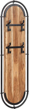 vidaXL - Wandkapstokken - 2 - st - met - 4 - haken - massief - acaciahout