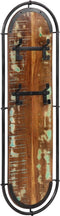 vidaXL - Wandkapstokken - 2 - st - met - 4 - haken - massief - gerecycled - hout