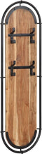 vidaXL - Wandkapstokken - 2 - st - met - 4 - haken - massief - acaciahout