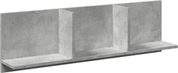 vidaXL - Wandkast - 100x16,5x30 - cm - bewerkt - hout - betongrijs