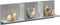 vidaXL - Wandkast - 100x16,5x30 - cm - bewerkt - hout - betongrijs