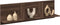 vidaXL - Wandkast - 100x16,5x30 - cm - bewerkt - hout - bruin - eikenkleur
