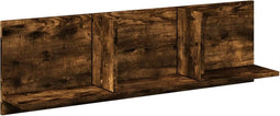 vidaXL - Wandkast - 100x16,5x30 - cm - bewerkt - hout - gerookt - eikenkleurig