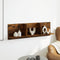 vidaXL - Wandkast - 100x16,5x30 - cm - bewerkt - hout - gerookt - eikenkleurig