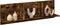 vidaXL - Wandkast - 100x16,5x30 - cm - bewerkt - hout - gerookt - eikenkleurig