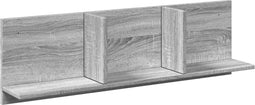 vidaXL - Wandkast - 100x16,5x30 - cm - bewerkt - hout - grijs - sonoma - eikenkleurig