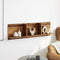 vidaXL - Wandkast - 100x16,5x30 - cm - bewerkt - hout - oud - houtkleurig