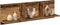 vidaXL - Wandkast - 100x16,5x30 - cm - bewerkt - hout - oud - houtkleurig