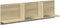 vidaXL - Wandkast - 100x16,5x30 - cm - bewerkt - hout - sonoma - eikenkleurig