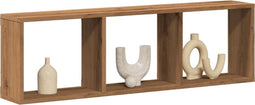vidaXL - Wandkast - 100x16x30 - cm - bewerkt - hout - artinsanaal - eikenkleurig