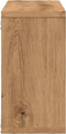 vidaXL - Wandkast - 100x16x30 - cm - bewerkt - hout - artinsanaal - eikenkleurig