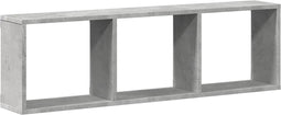 vidaXL - Wandkast - 100x16x30 - cm - bewerkt - hout - betongrijs