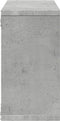vidaXL - Wandkast - 100x16x30 - cm - bewerkt - hout - betongrijs