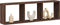 vidaXL - Wandkast - 100x16x30 - cm - bewerkt - hout - bruin - eikenkleur