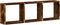 vidaXL - Wandkast - 100x16x30 - cm - bewerkt - hout - gerookt - eikenkleurig